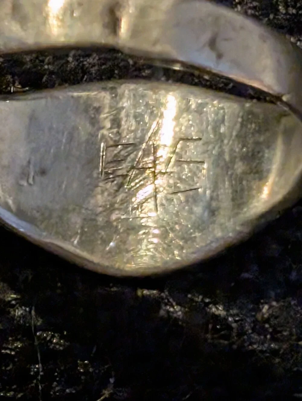 ​✨Rare Vintage Native American Silver Whirling Log Ring Fred Harvey Size 7.5